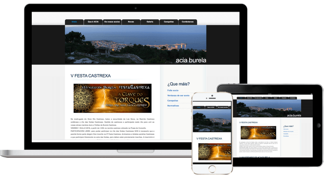 Página web Asociación