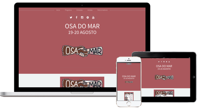 Página web festival